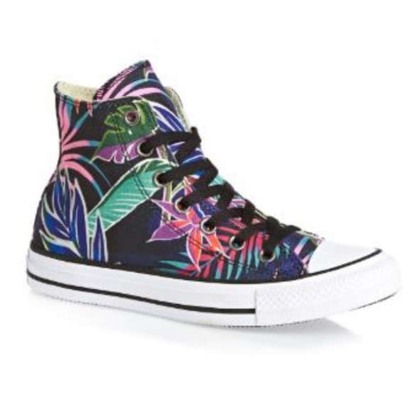Converse Shoes - Converse High Tops Tropical print